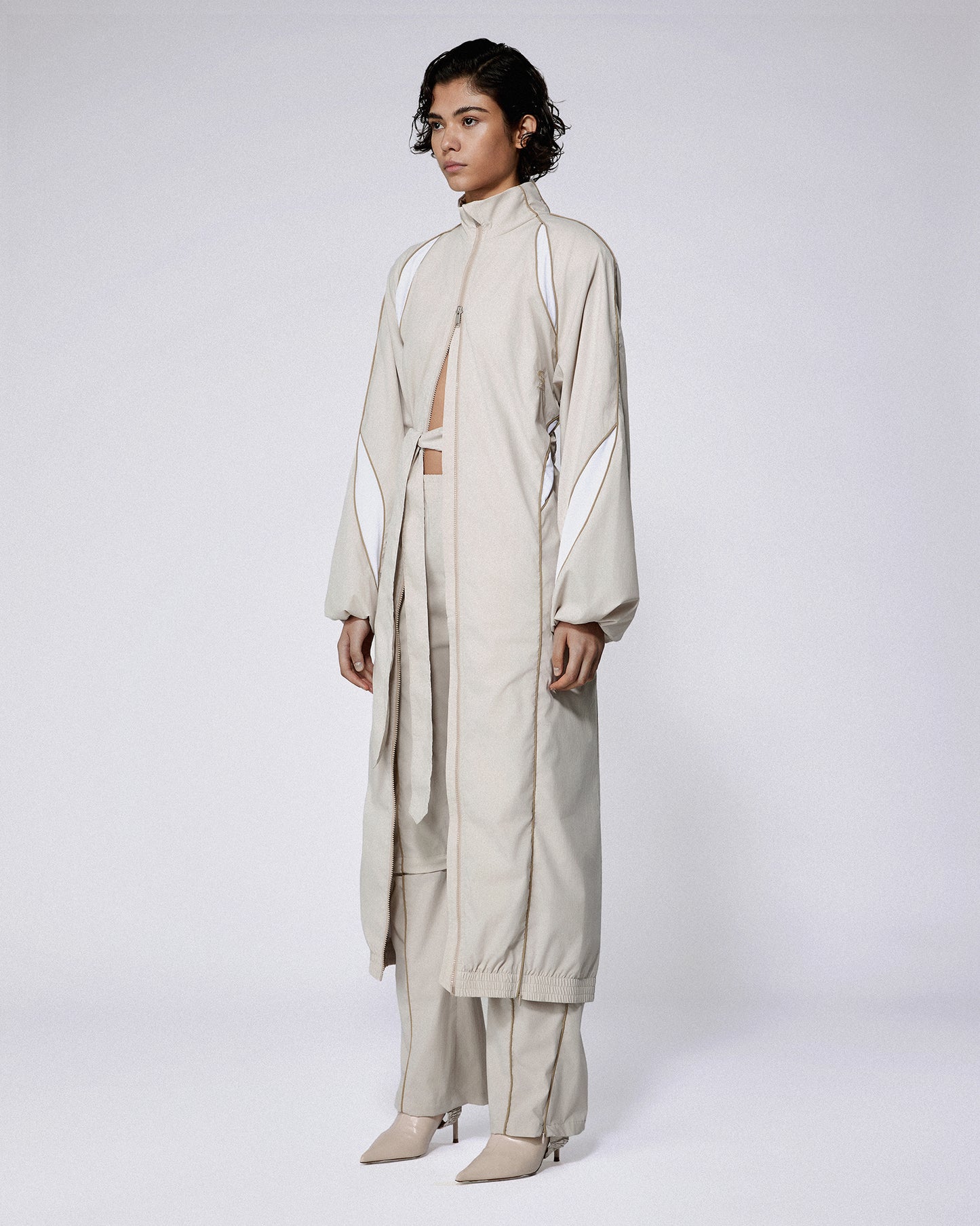 SLASH TRACK COAT STONE