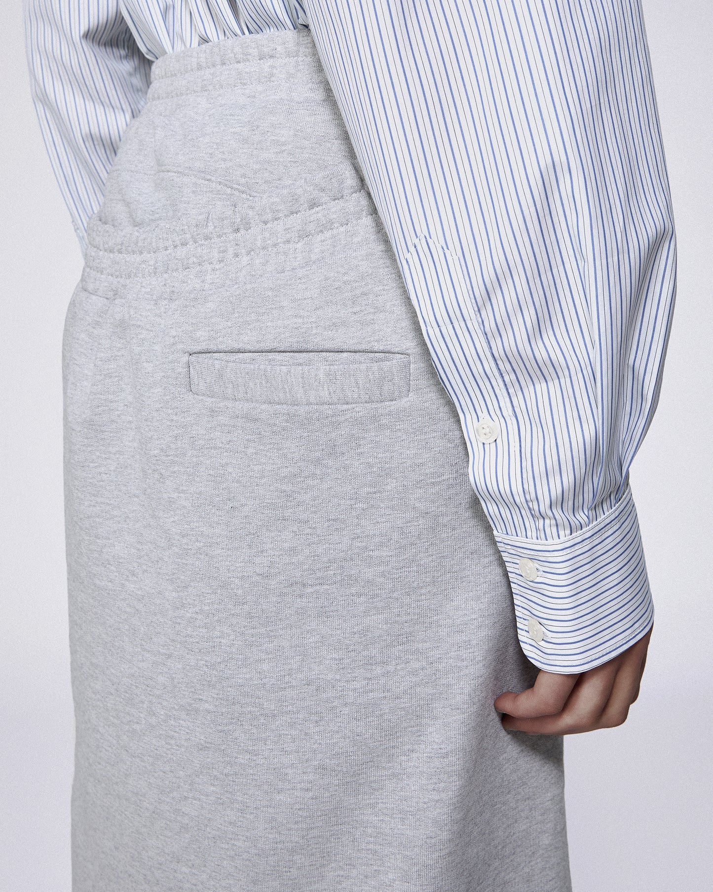 HOME OFFICE SKIRT MARL GREY