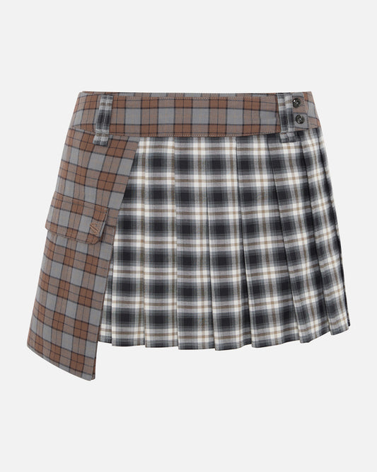 RHEA MINI KILT BLACK FLANEL CHECK