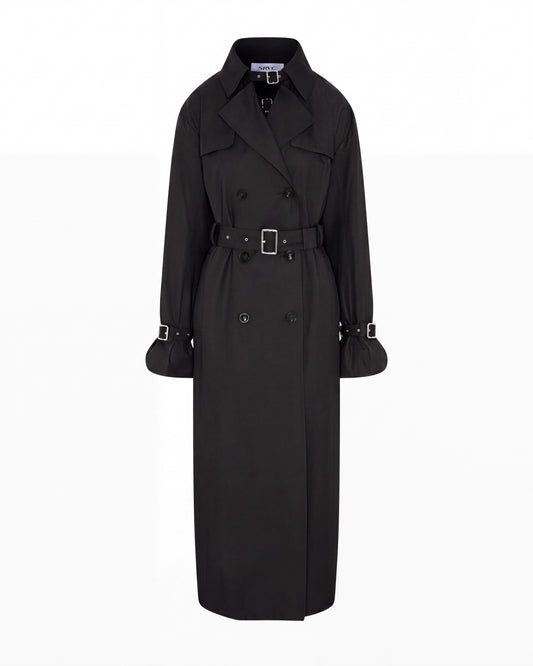 SEREN TRENCH COAT BLACK