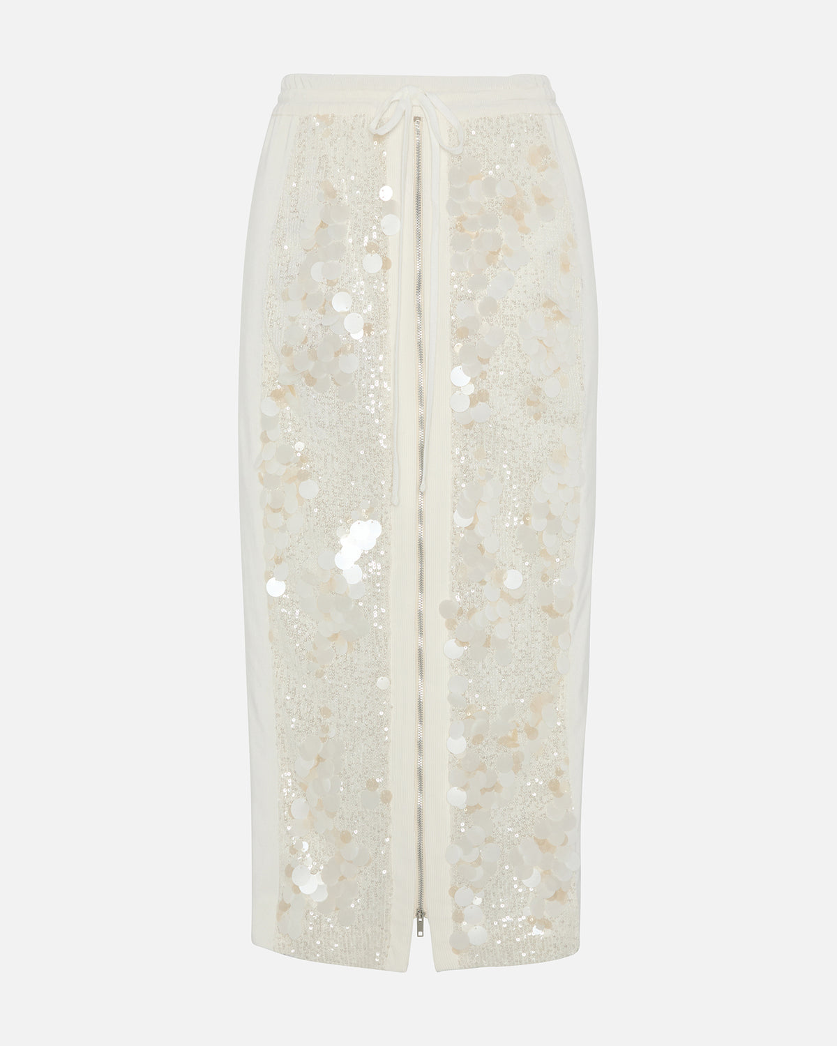 HYBRID SEQUIN SKIRT IVORY