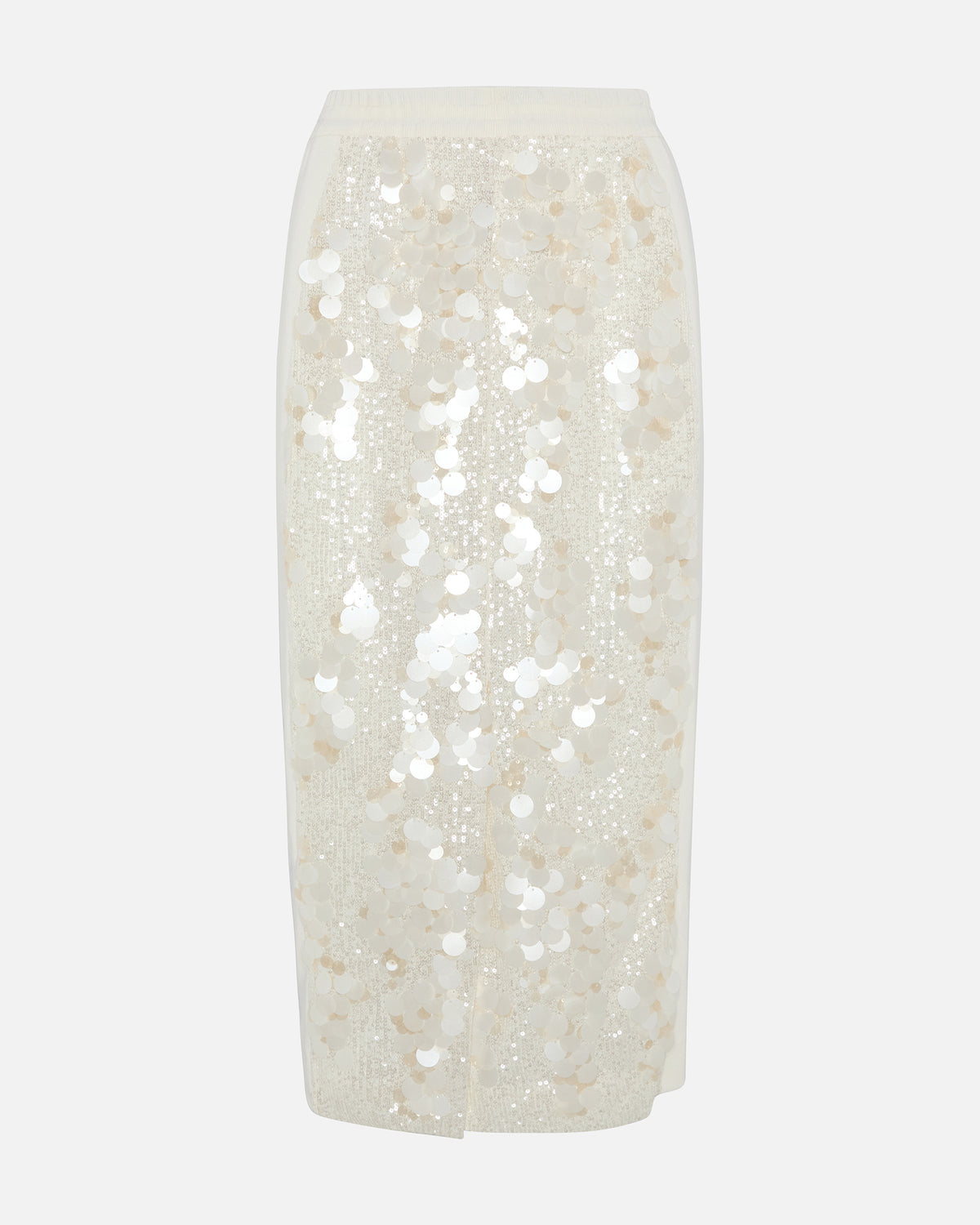 HYBRID SEQUIN SKIRT IVORY