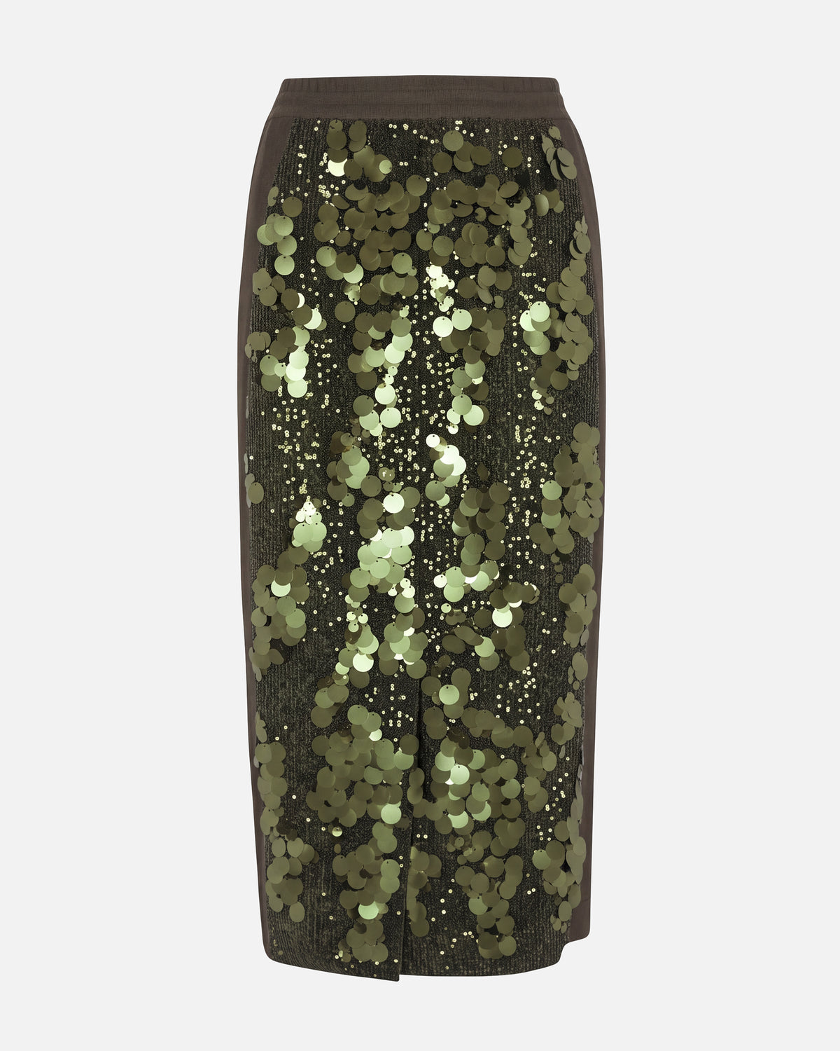HYBRID SEQUIN SKIRT MILITARY GREEN
