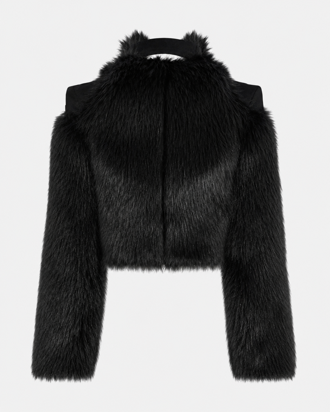 LYRA FAUX FUR JACKET BLACK