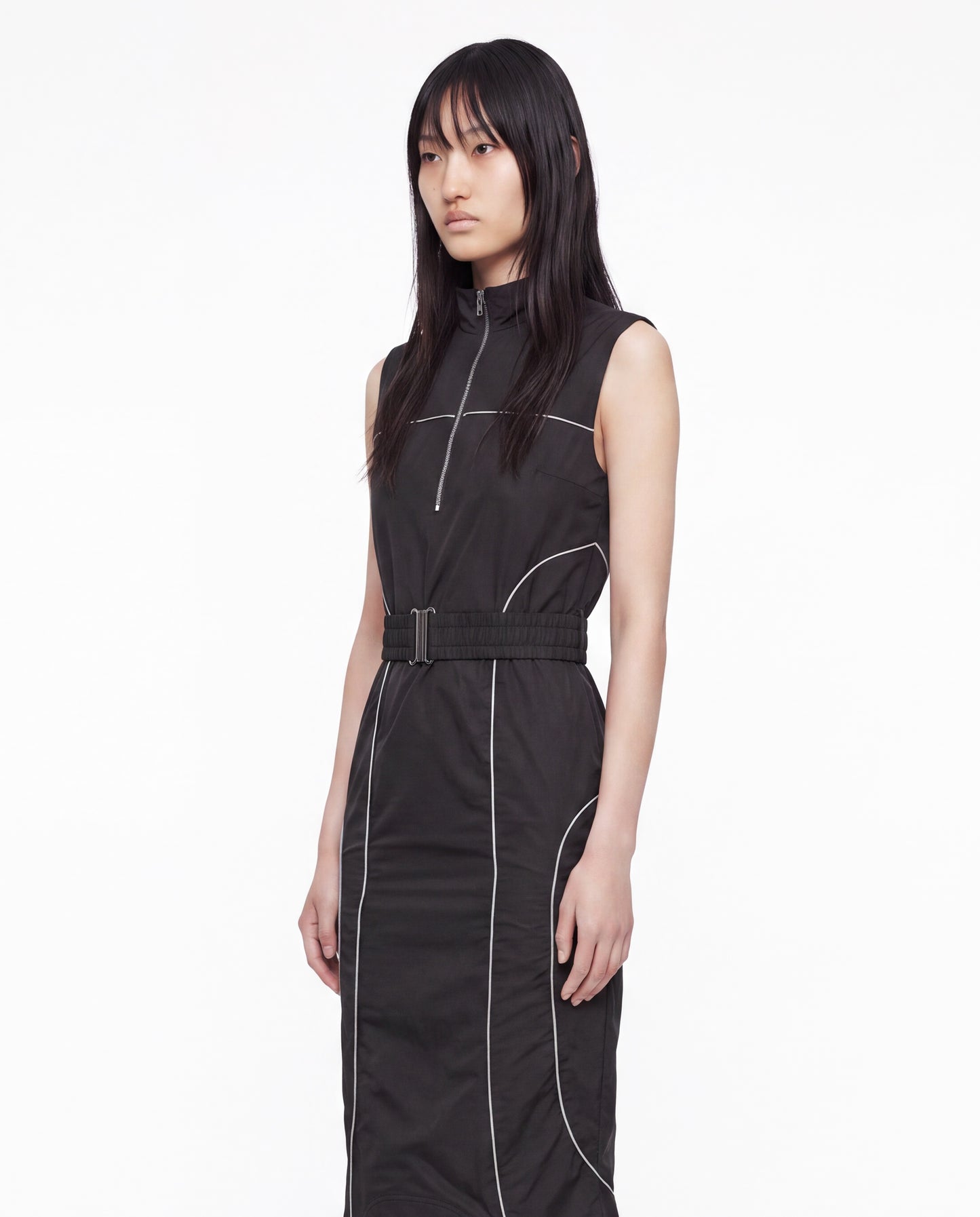 COSMO TRACK DRESS BLACK