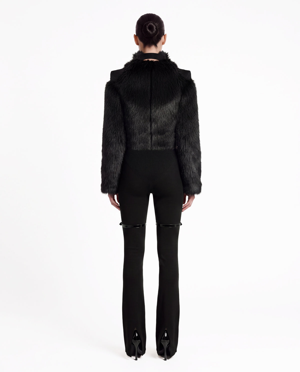 LYRA FAUX FUR JACKET BLACK