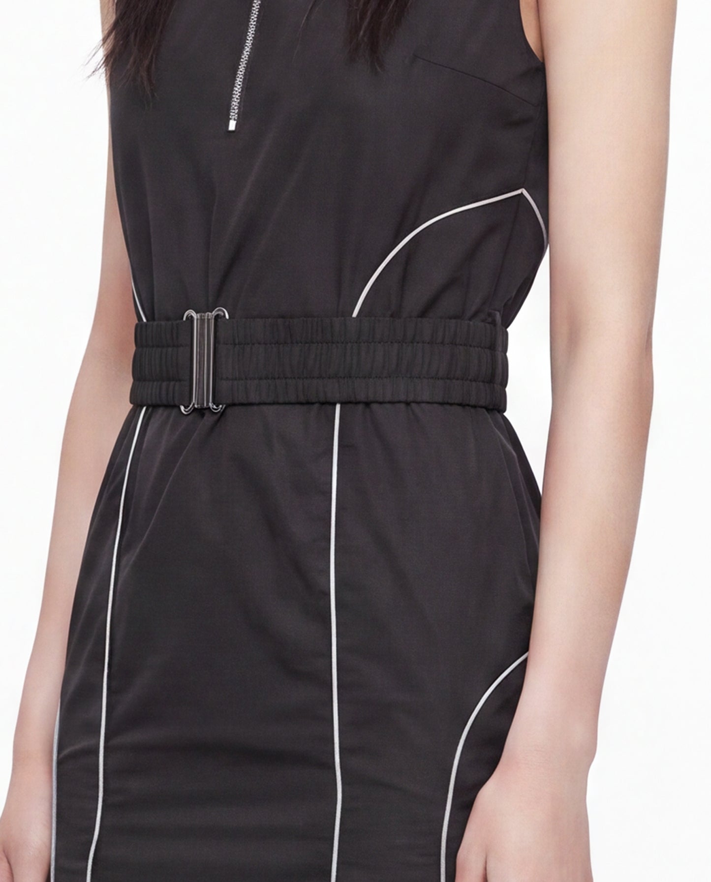 COSMO TRACK DRESS BLACK