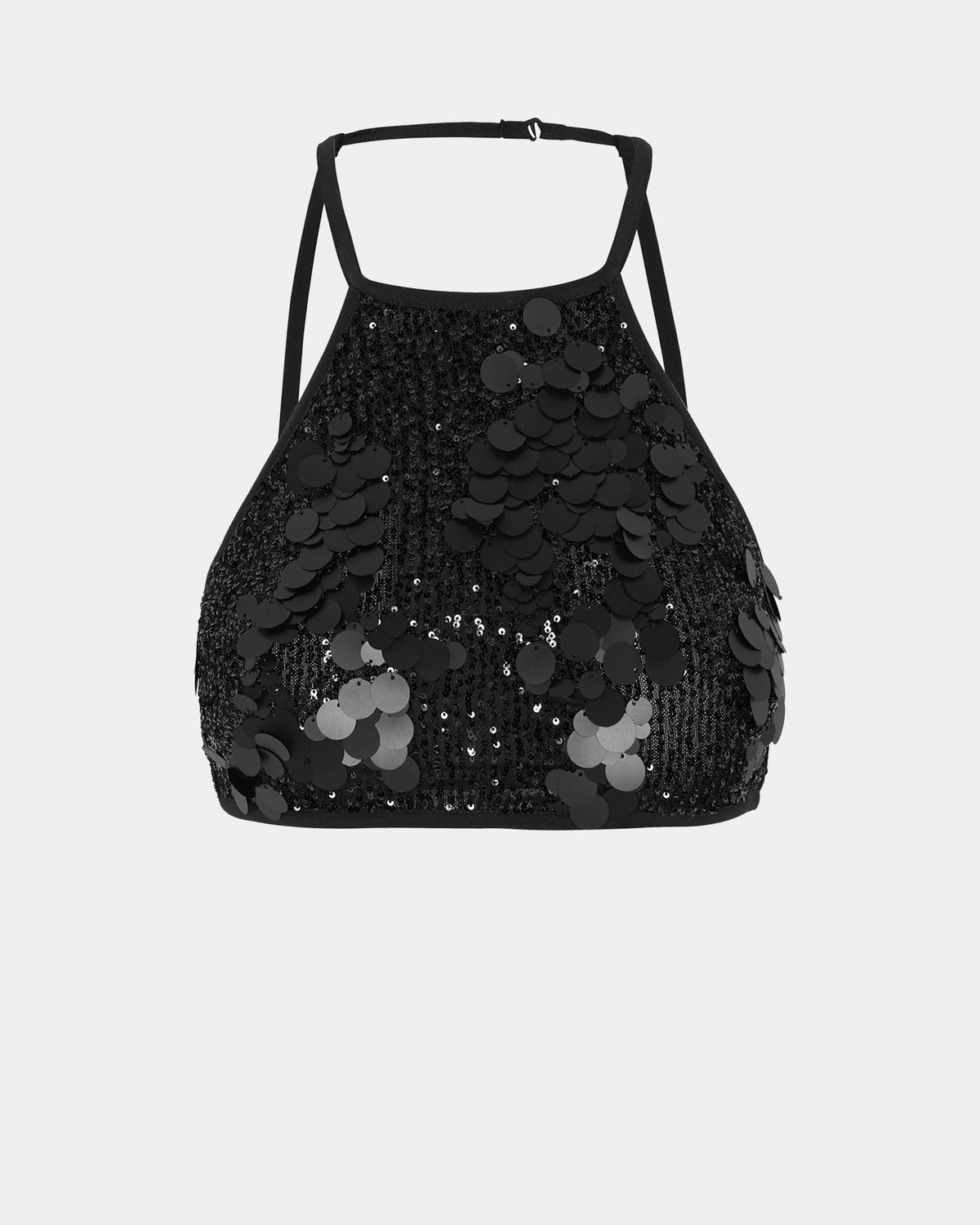 SEQUIN BRALETTE BLACK
