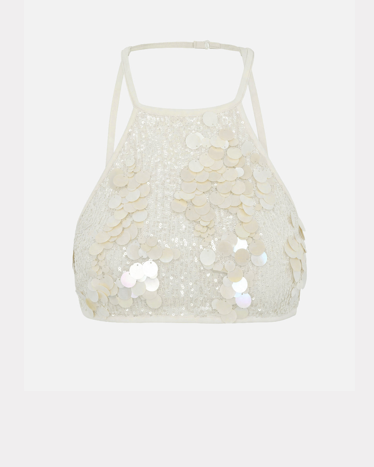 SEQUIN BRALETTE IVORY