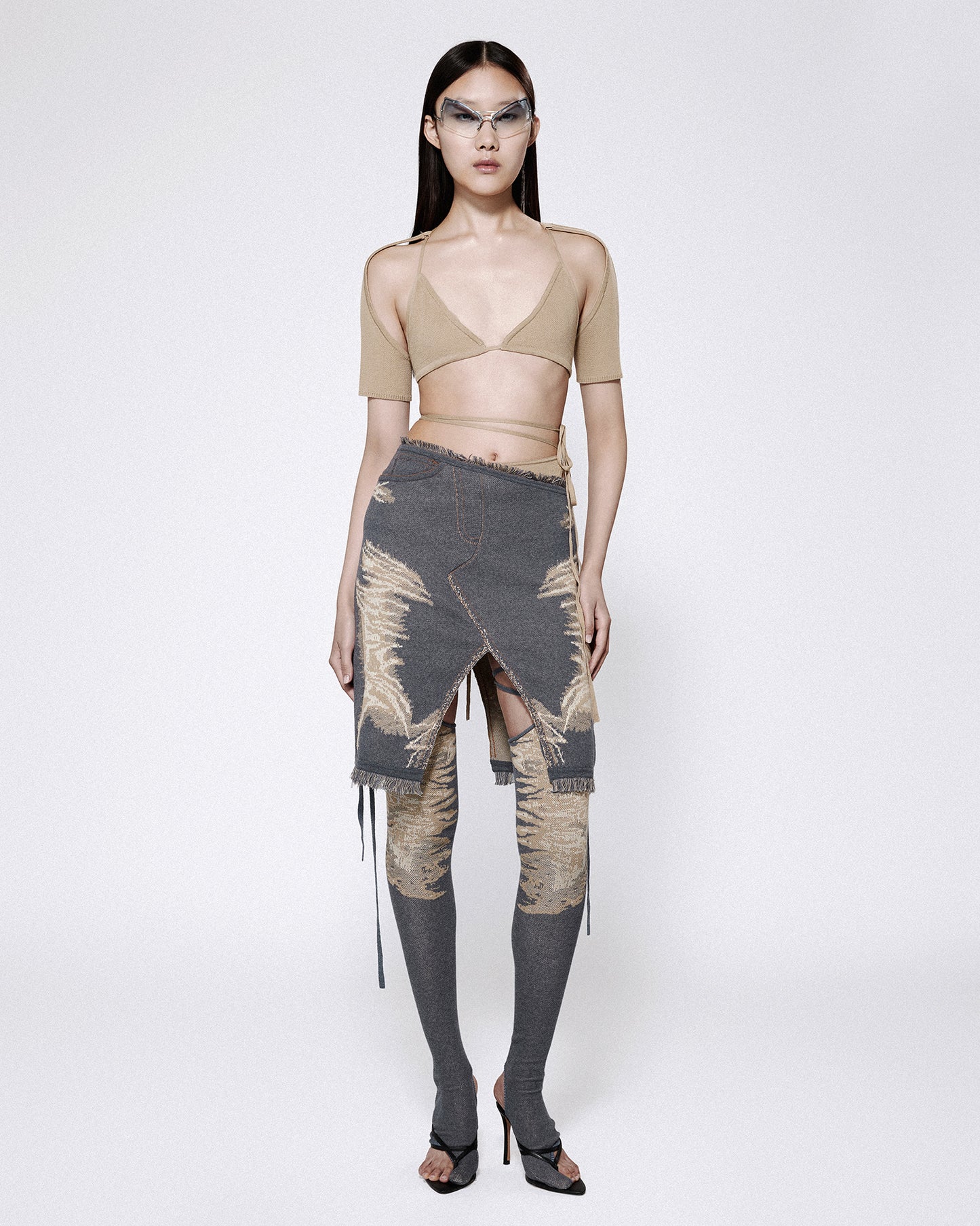 TABI STOCKINGS BLUE DENIM