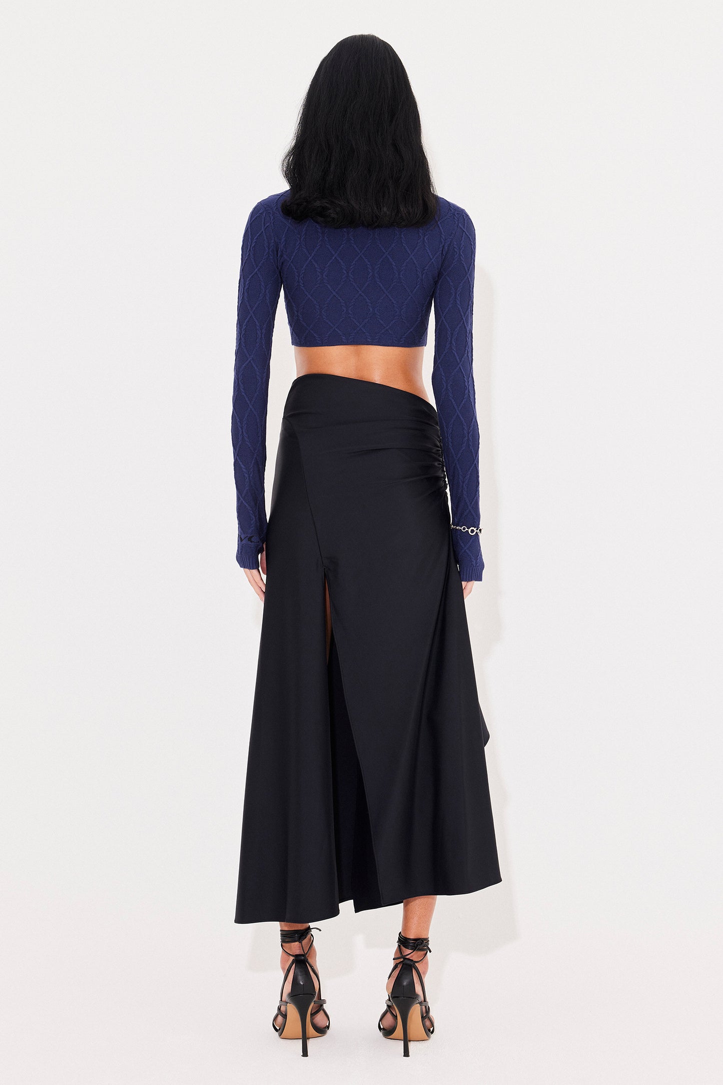 OVERTURNED LONG SLEEVE NAVY