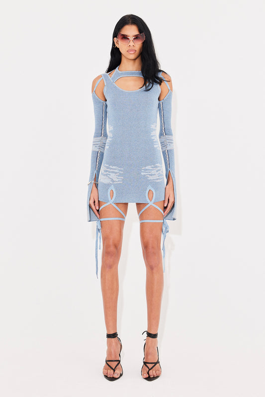 DENIM MARFA DRESS