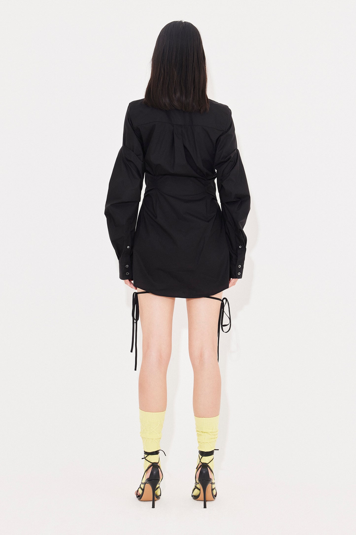 BREAKFAST SHIRT DRESS BLACK