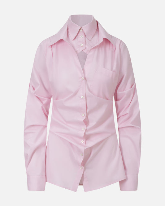 BREAKFAST SHIRT DRESS PINK