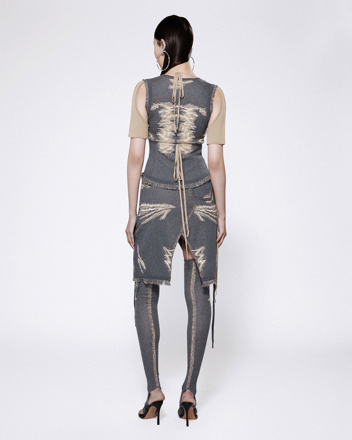 TABI STOCKINGS BLUE DENIM