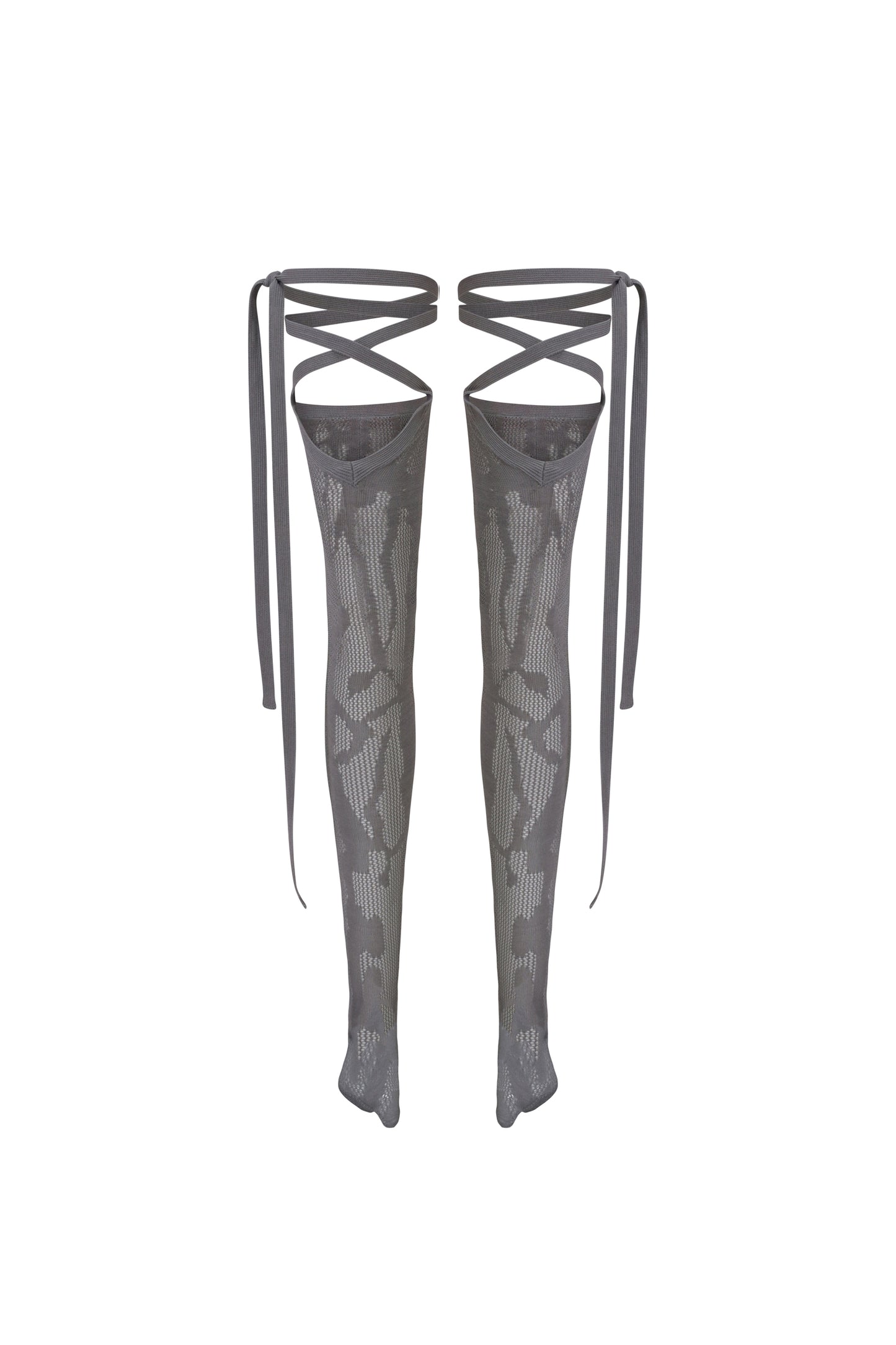 HEAT TECH TABI STOCKINGS GREY-PINK