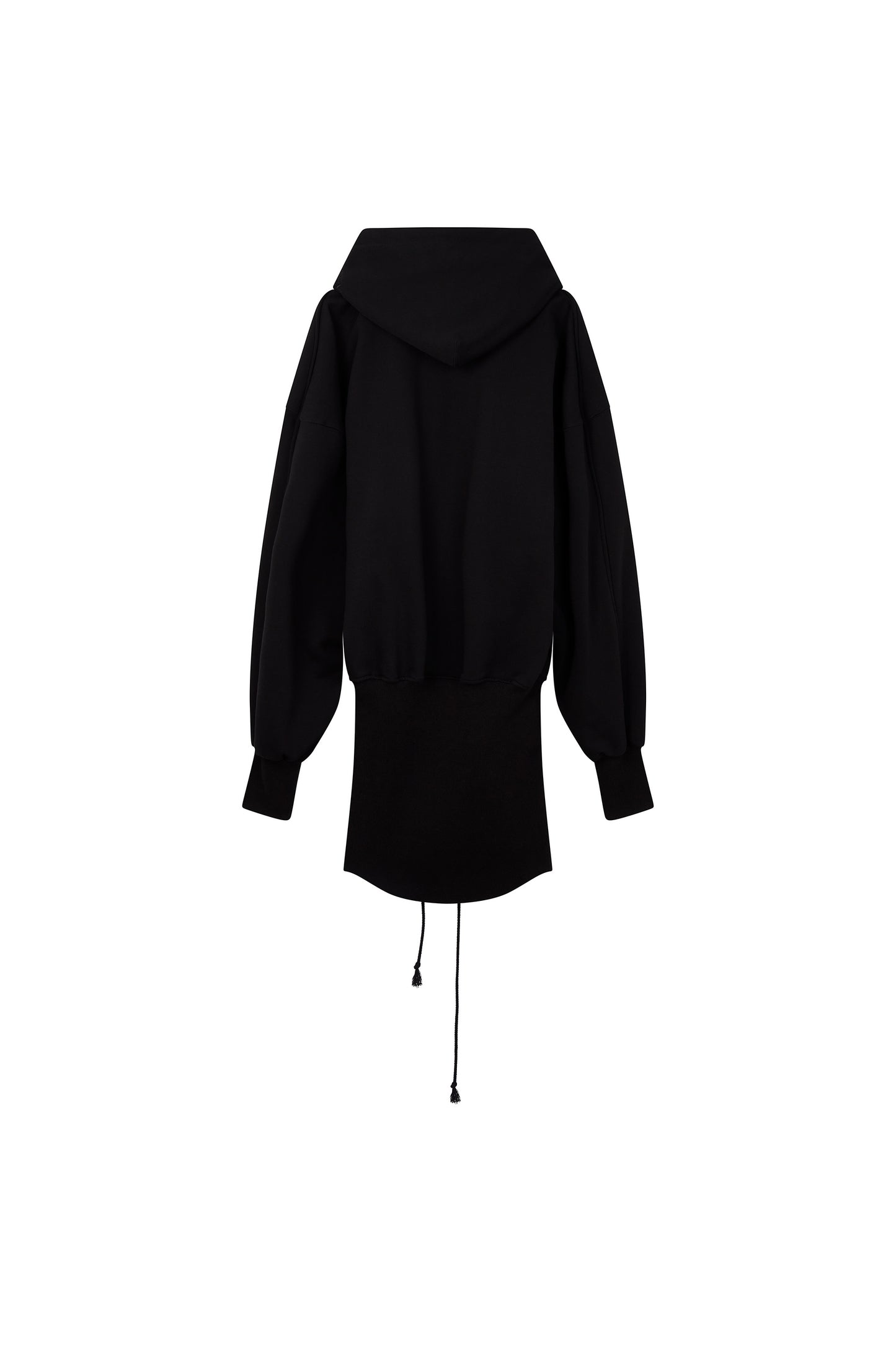 SERVICE HOODIE DRESS BLACK