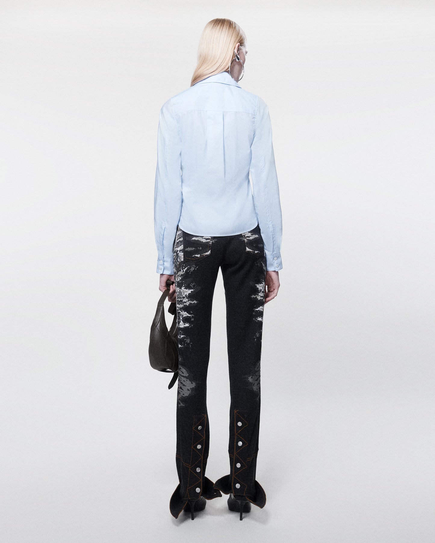 TWISTED WORK SHIRT BABY BLUE