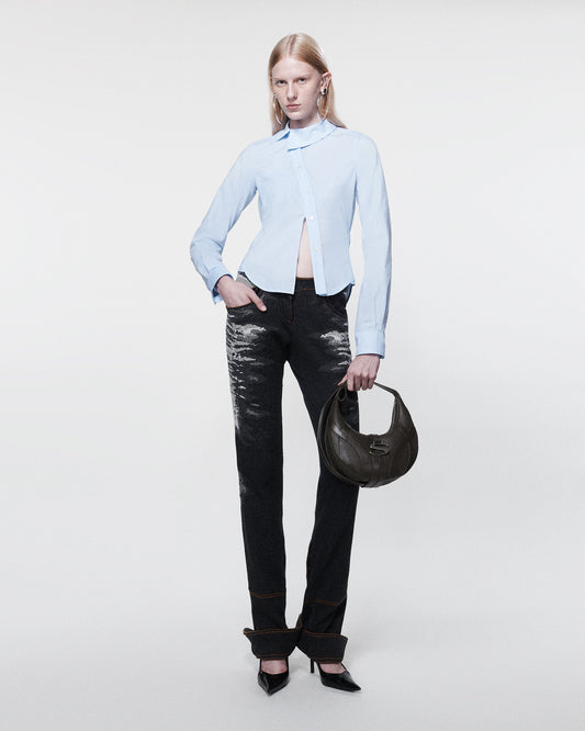 TWISTED WORK SHIRT BABY BLUE