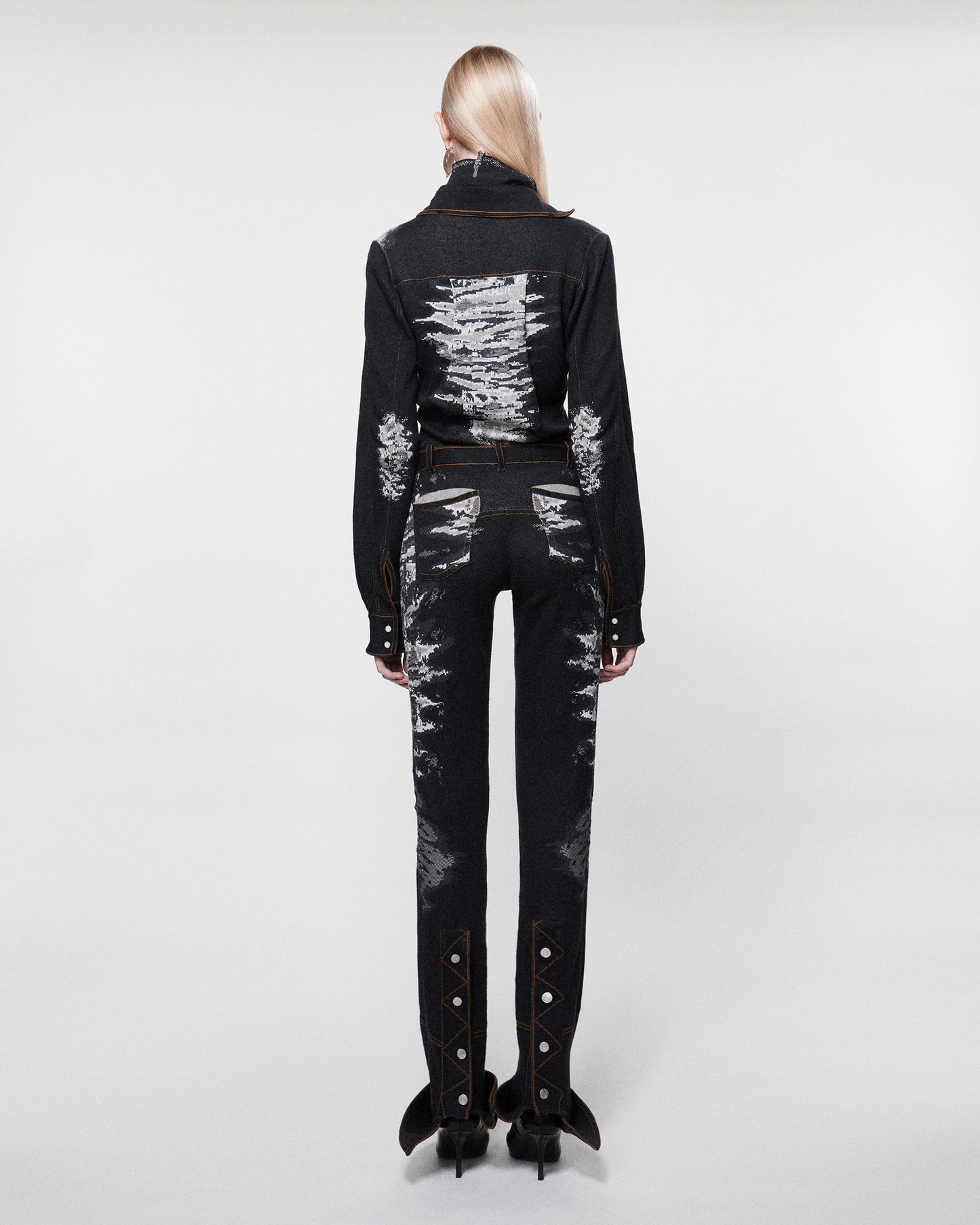 TWISTED WORK SHIRT DENIM GREY