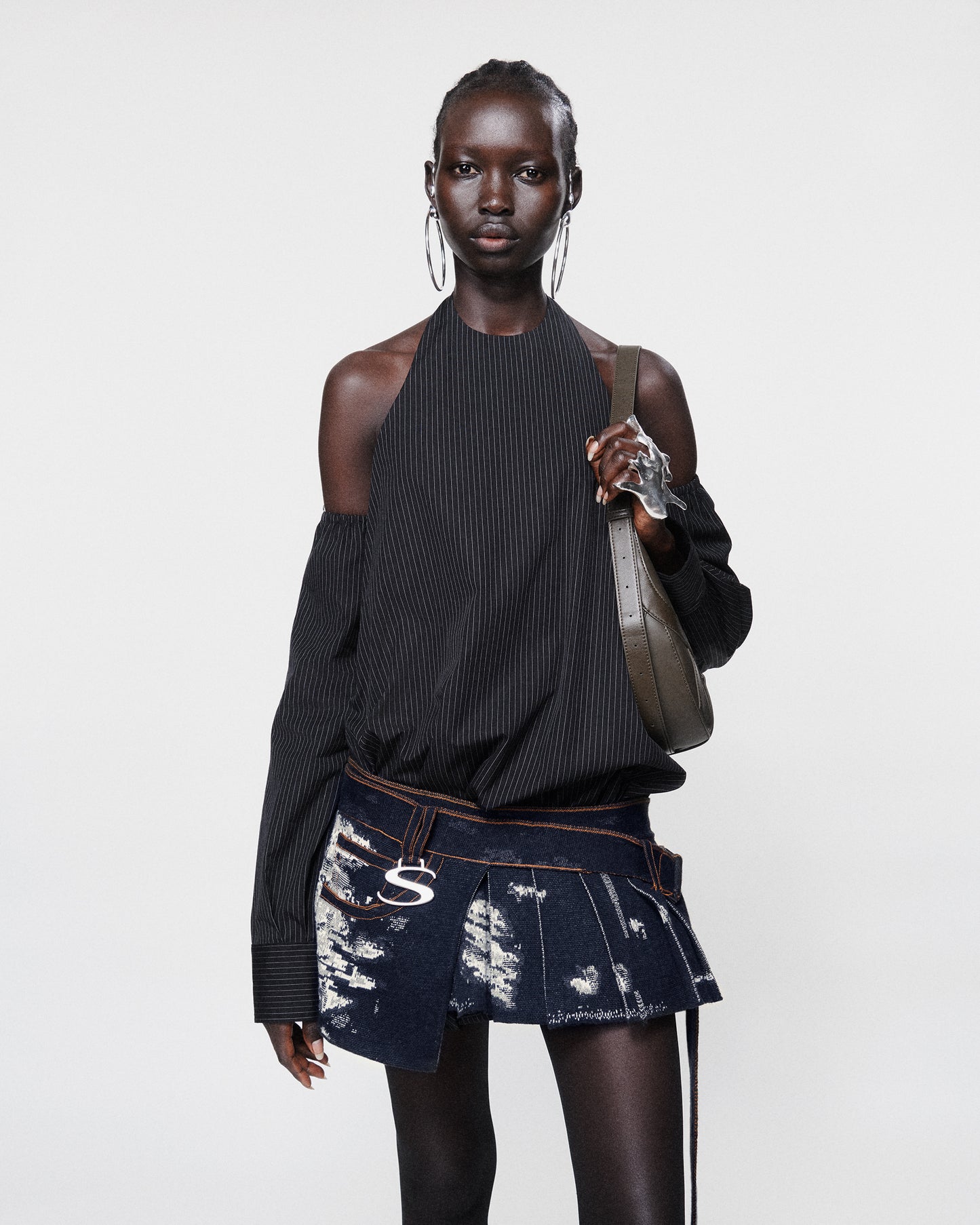 UTILITY MINI SKIRT DENIM BLUE