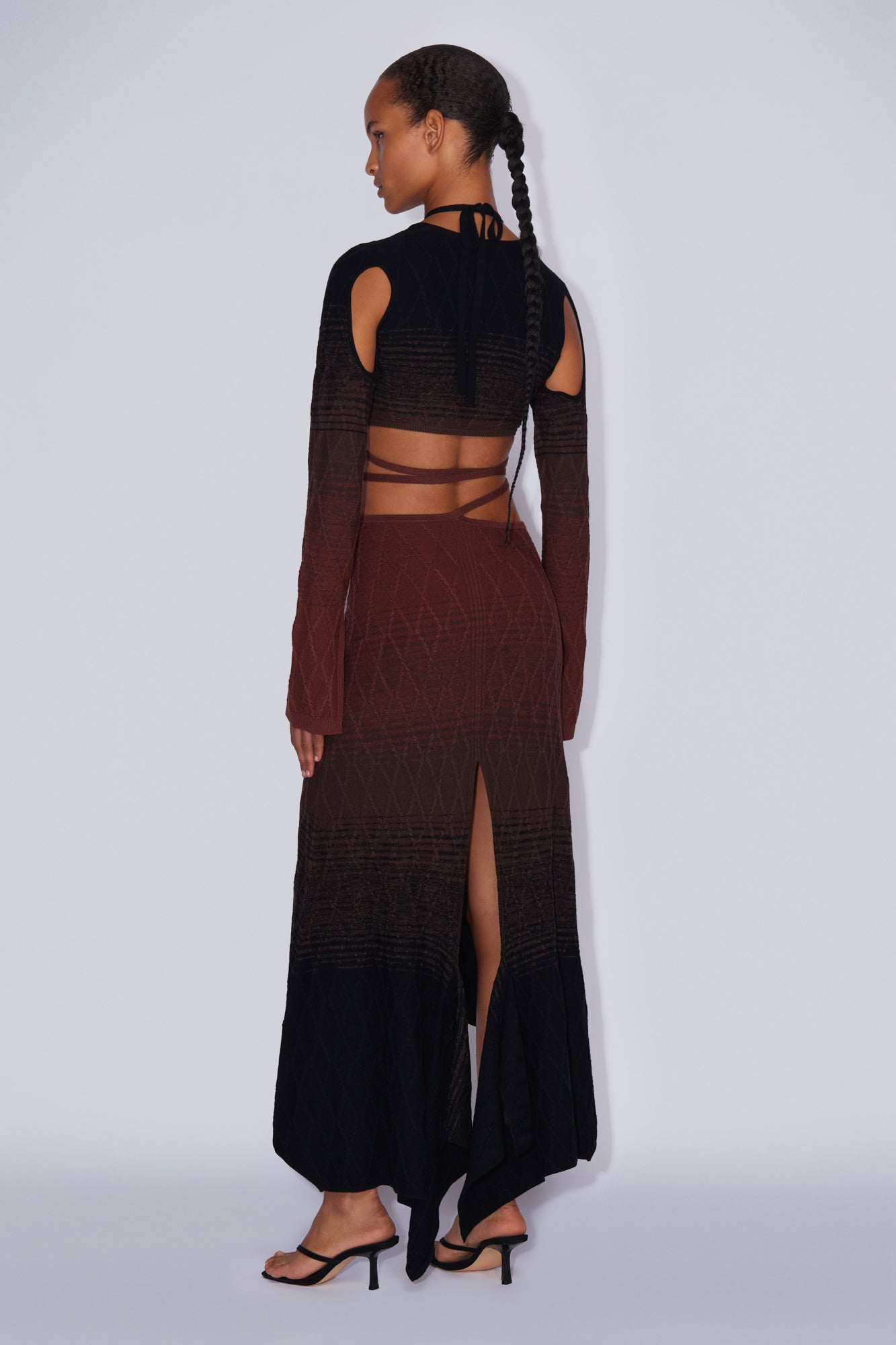 SALEM SKIRT BROWN-BLACK