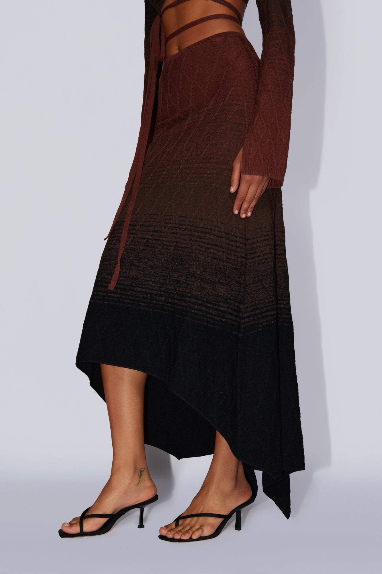 SALEM SKIRT BROWN-BLACK
