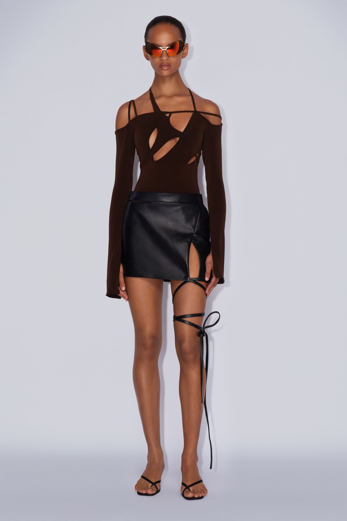 STRAP SKIRT BLACK
